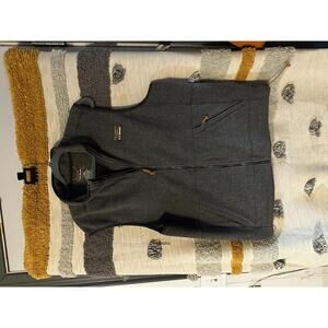 L.L.BEAN Men's Gray Fleece Zip-Up Vest - Large